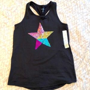 NWT Star Sequins Tank